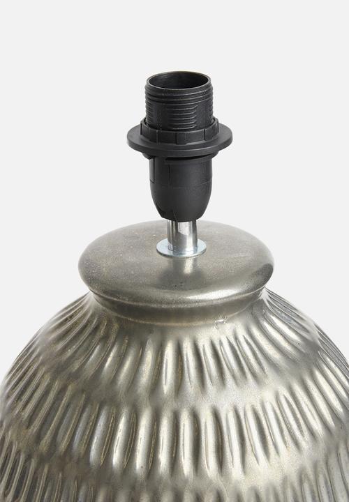 Sixth Floor - Chisel lamp base - gunmetal 