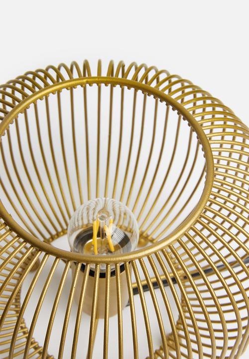 SF Collection - Cage table lamp - gold