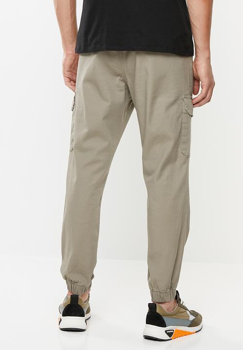 Superbalist - Cuffed utility woven jogger - neutral