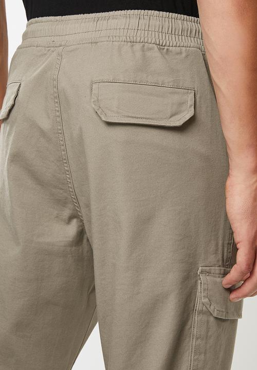 Superbalist - Cuffed utility woven jogger - neutral