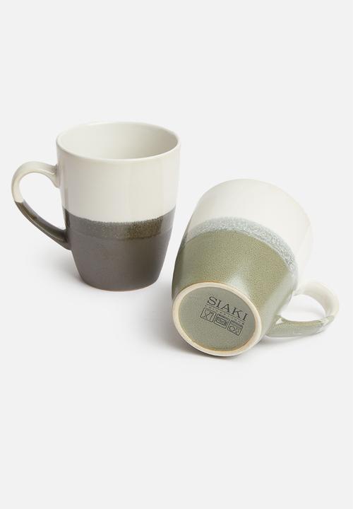 Sixth Floor - Dipped glaze mug set of 3 - multi