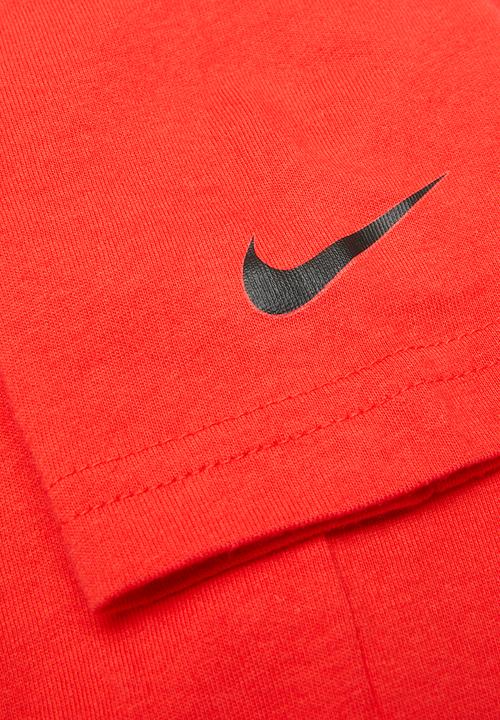 Nike - Nike boys just do it/swoosh split bolt - red 