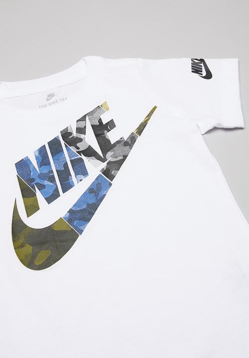 Nike - Nike boys multo camo 95 short sleeve tee - white