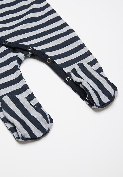 Pop Candy - Stripes sleepsuit - navy
