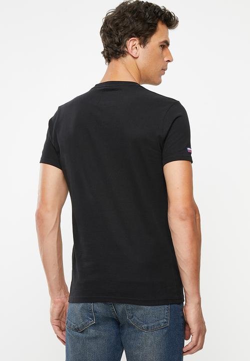 Superdry. - Premium goods tonal tee - black