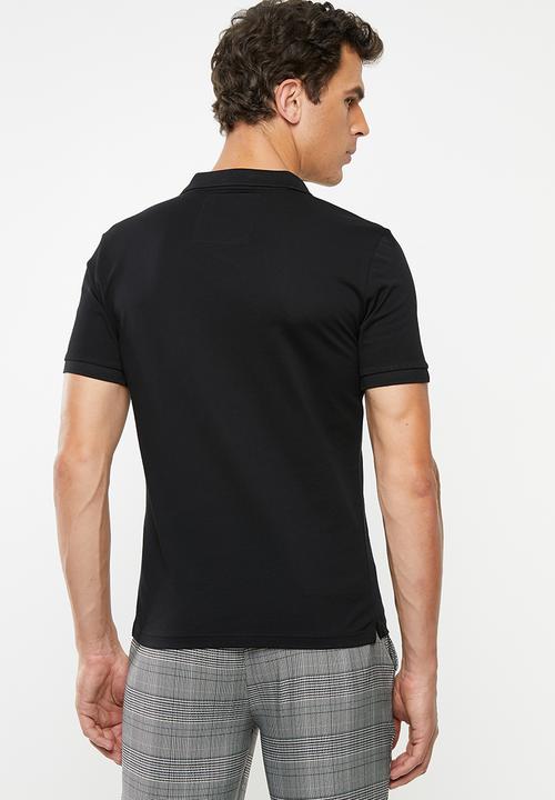 Superdry. - Classic micro pique polo - black
