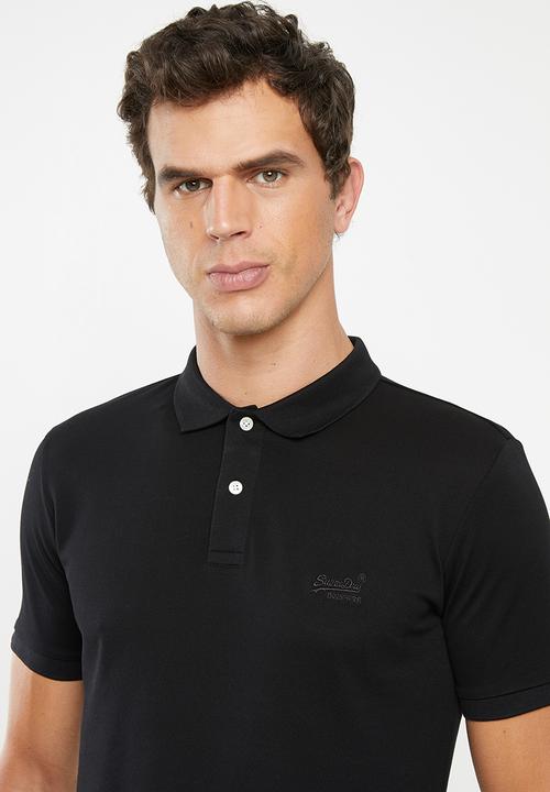 Superdry. - Classic micro pique polo - black