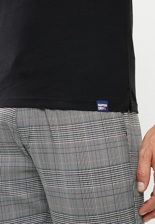 Superdry. - Classic micro pique polo - black