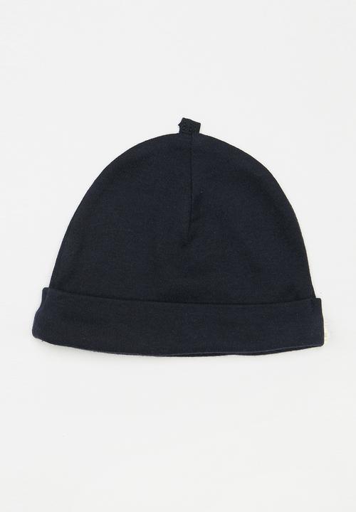 Pop Candy - Stripes 2 pack beanie - navy & grey 
