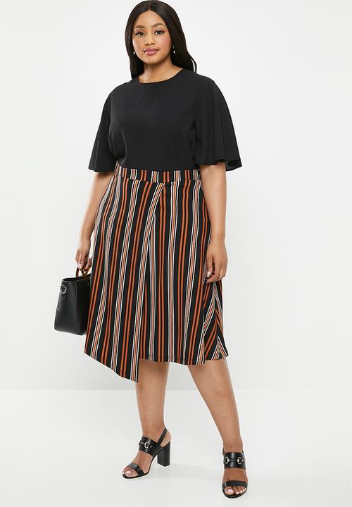 edit Plus - Wrap skirt - multi