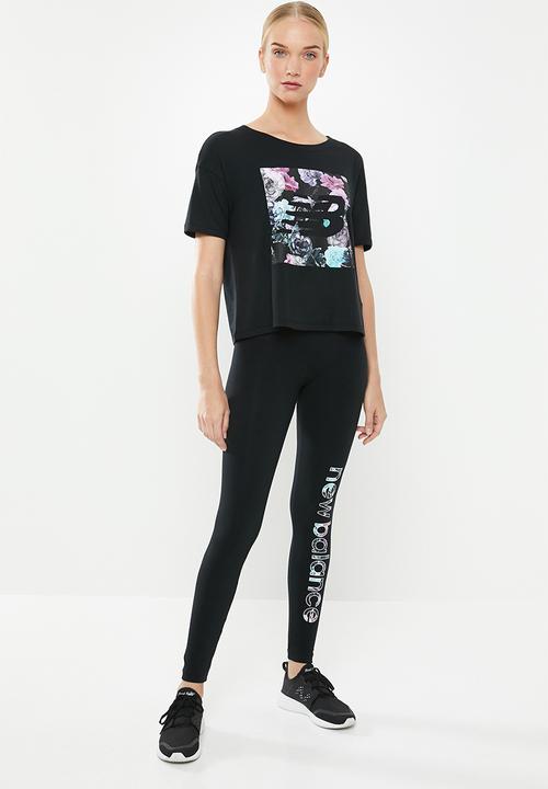 New Balance  - In bloom tee - black