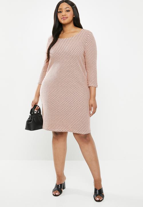 Carmakoma - Diamond dress - pink & black 