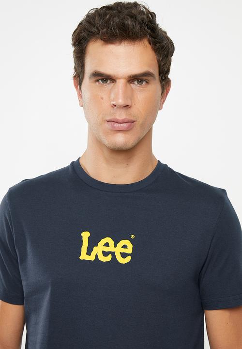 Lee  - Mid chest logo tee - navy