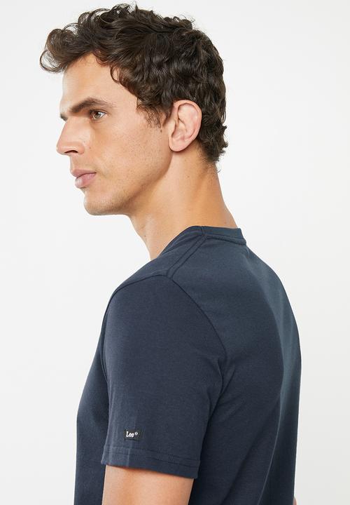 Lee  - Mid chest logo tee - navy