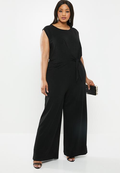 Carmakoma - Carcremant short sleeve curve jumpsuit - black