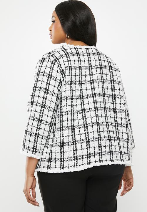 Carmakoma - Laura jacket - white & black