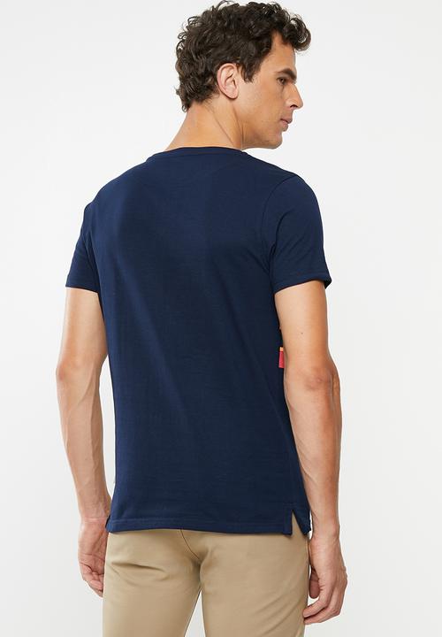 Pringle of Scotland - Cyrano lion crew neck tee - navy