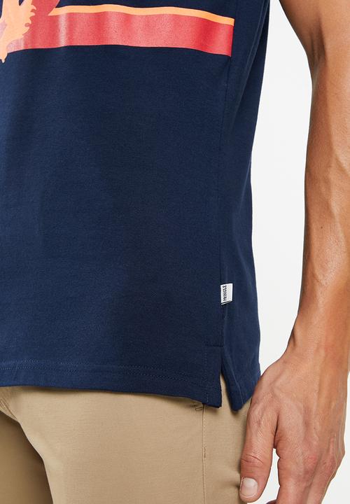 Pringle of Scotland - Cyrano lion crew neck tee - navy