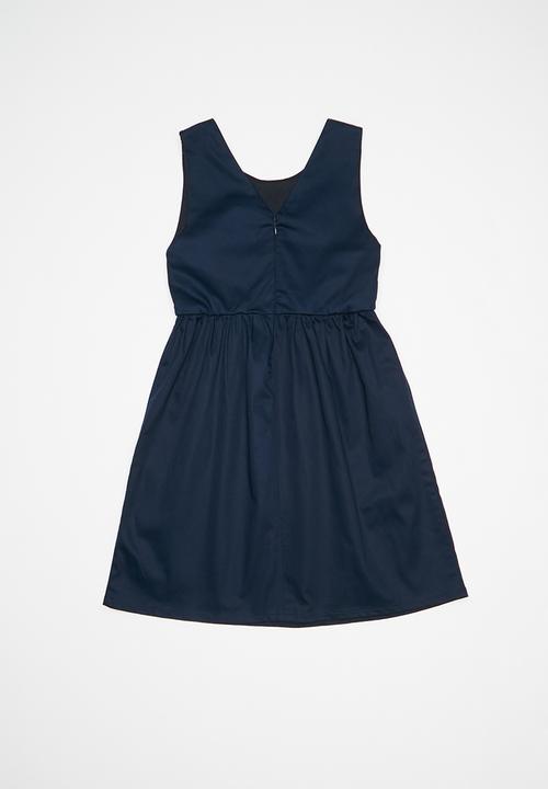 Rebel Republic - Satin party dress - navy