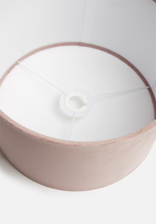 SF Collection - Velvet barrel lampshade - pink