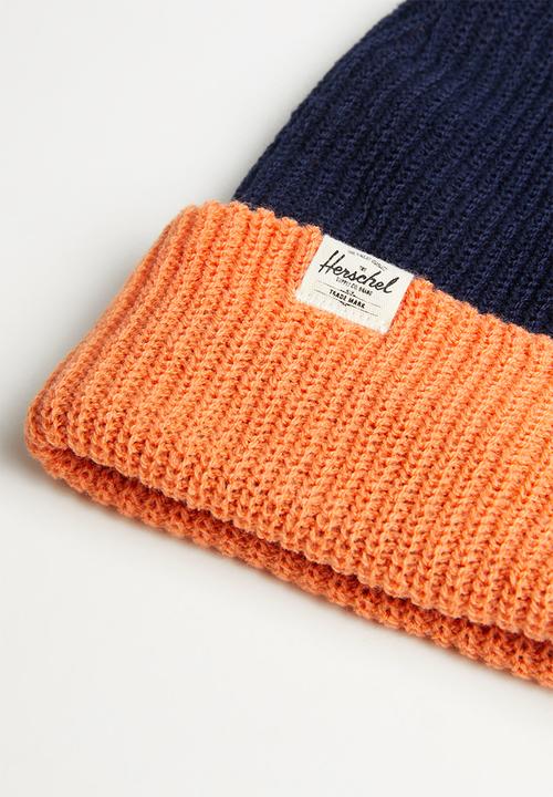 HERSCHEL - Quartz beanie - orange & navy