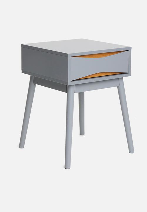 Sixth Floor - Bow bedside table - grey