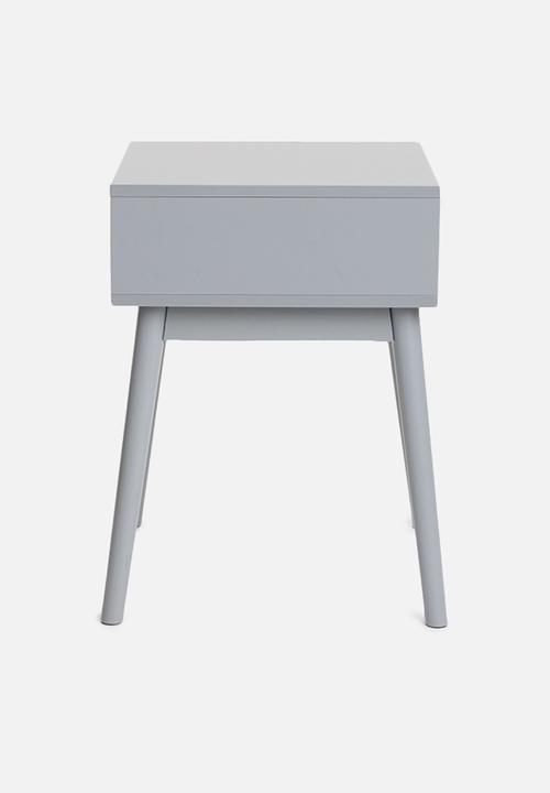 Sixth Floor - Bow bedside table - grey