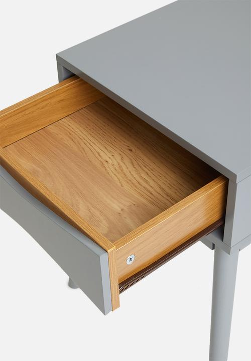 Sixth Floor - Bow bedside table - grey