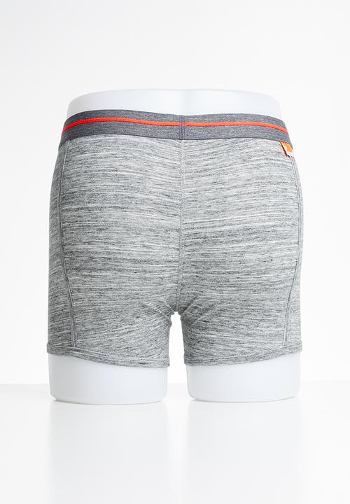Superdry. - Sport 2 pack boxers - grey & red