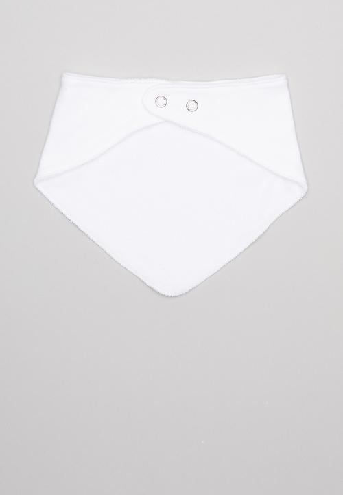 Pop Candy - Hippo & balloons 2 pack bib - white