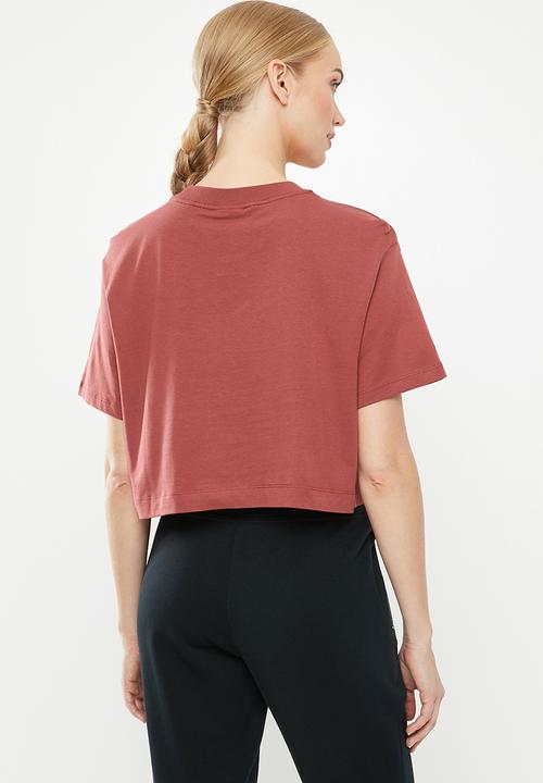 Nike - Nsw air short sleeve top - burgundy