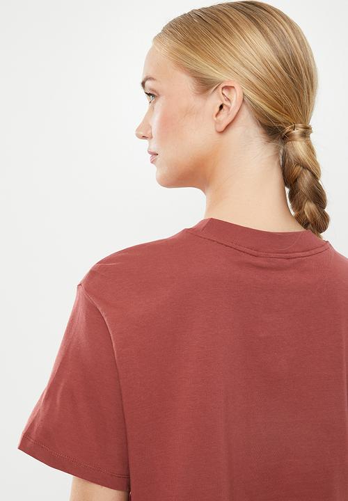 Nike - Nsw air short sleeve top - burgundy