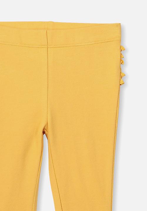 Cotton On - Quinn ruffle legging - yellow