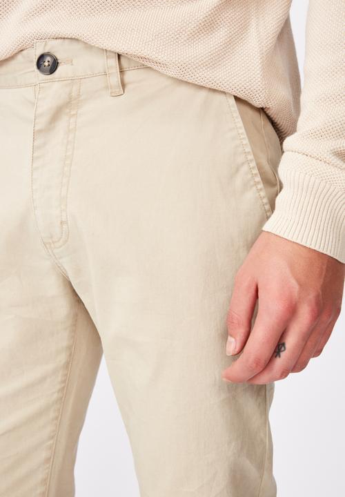 Cotton On - Skinny stretch chino - neutral 