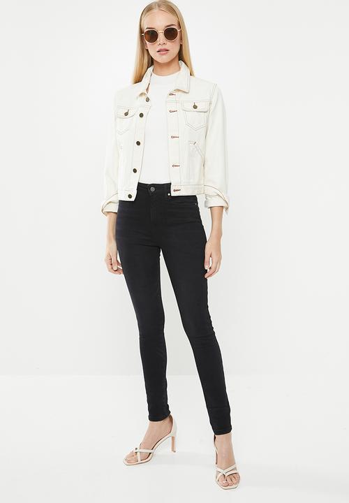 GUESS - High rise skinny - black