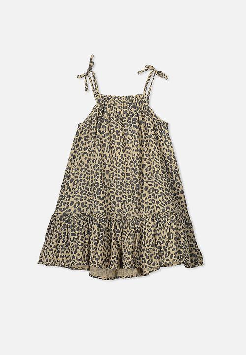 Cotton On - Lila sleeveless dress - beige & grey