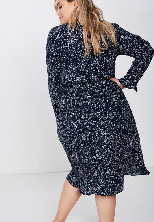 Cotton On - Curve woven willow wrap - navy