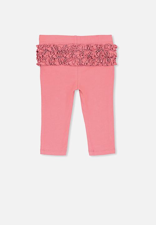 Cotton On - Quinn ruffle legging - pink