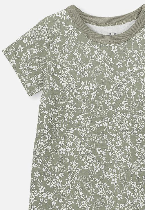 Cotton On - The short sleeve romper - khaki 