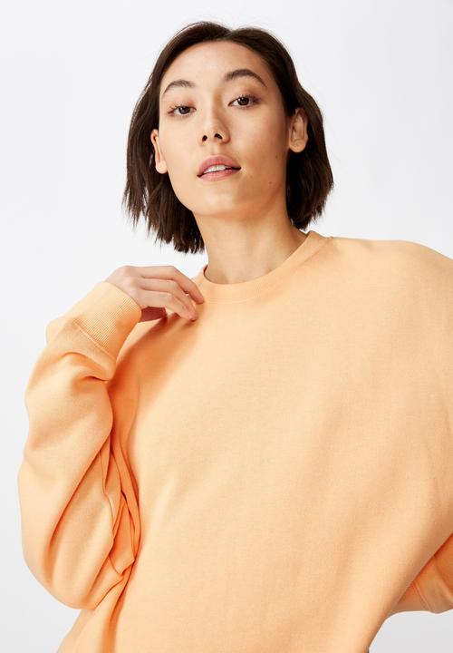 Factorie - Oversized crew neck sweater - peach
