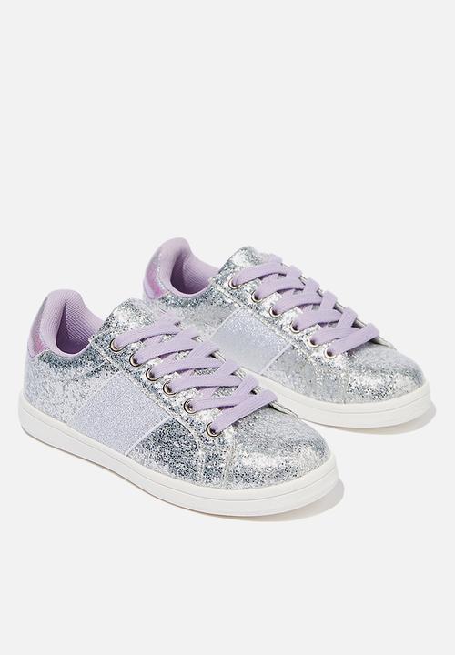 Cotton On - Tibi sneaker - silver & purple 