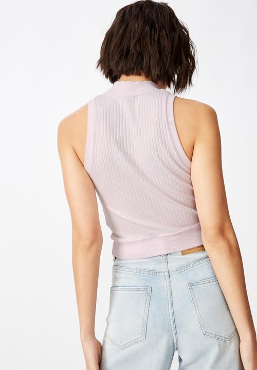 Factorie - Funnel neck tank top - purple