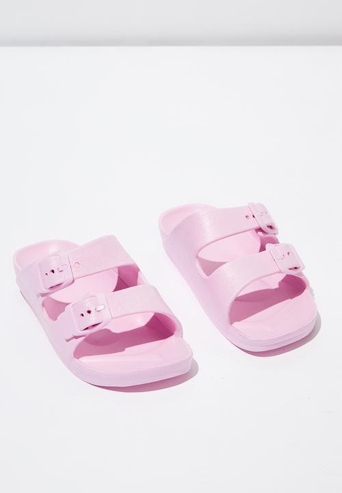 Cotton On - Twin strap slide - pink