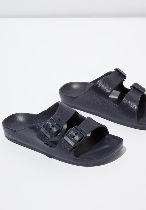 Cotton On - Twin strap slide - navy