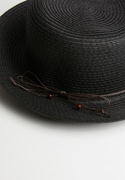 Superbalist - Brit straw hat - black
