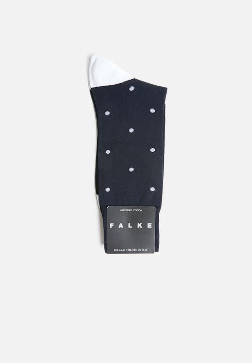 Falke - Falke dot socks - navy & white