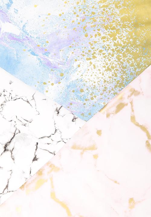 Typo - 2019 christmas roll wrap 3pk - luxe marble