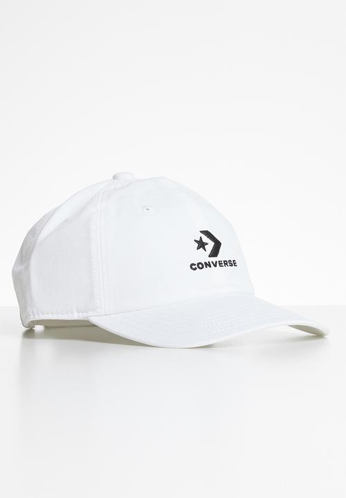 Converse - Lock up baseball hat - white & black
