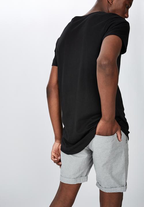 Cotton On - Washed chino short - grey