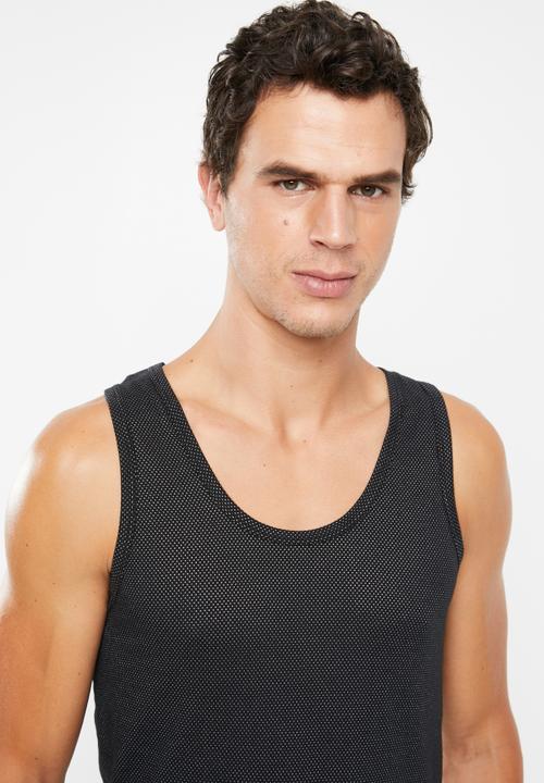 Jockey - 2 Pack eyelet vest - grey & black
